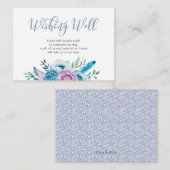 D'accompagnement Carte Wishing Well | Fleurs violettes (Devant / Derrière)