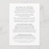 D'accompagnement Carton d'invitation de carte personnalisée pour AB (Dos)