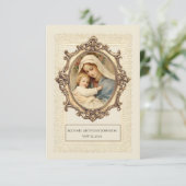 D'accompagnement Catholicisme Baptême Souvenir Carte Sainte (Debout devant)