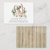 D'accompagnement cerf roux fleurie Brochure Carte d'enceinte (Devant / Derrière)