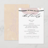 D'accompagnement Champs de rêve | Carte d'information de l'invité (Devant / Derrière)