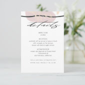 D'accompagnement Champs de rêve | Carte d'information de l'invité (Debout devant)