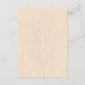 D'accompagnement Champs de rêve | Carte d'information de l'invité (Dos)