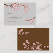 D'accompagnement Cherry Blossom Garden Wedding Carte RSVP (Devant / Derrière)
