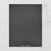 D'accompagnement Chic Mason Jar & Chalkboard Mariage Insérer carte (Dos)