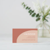 D'accompagnement Chic pêche en terre cuite Douche nuptiale Carte de (Debout devant)