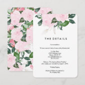D'accompagnement Chic romance | Carte de détails (Devant / Derrière)