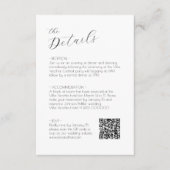 D'accompagnement Chic Script Wedding rsvp et carte de boîtier (Devant)