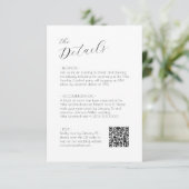 D'accompagnement Chic Script Wedding rsvp et carte de boîtier (Debout devant)