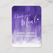 D'accompagnement choix de repas mariage carte de boîtier d'art ultr (Devant)