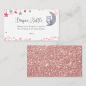 D'accompagnement Chouette au-dessus de la lune Carte de fermeture à (Devant / Derrière)