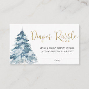 D'accompagnement Chute de neige hiver rose or fille carte de tombol