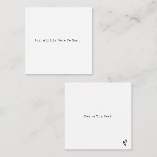 D'accompagnement Citation Positive Vous Êtes La Meilleure Carte (Devant / Derrière)