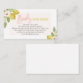 D'accompagnement Citrons Apportez une carte livre (Devant / Derrière)