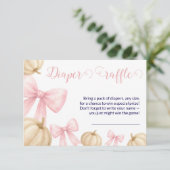 D'accompagnement Citrouille de couche rose Baby shower de la carte  (Debout devant)