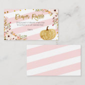 D'accompagnement Citrouille en or rose - Carte de rabat à couches (Devant / Derrière)