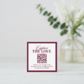D'accompagnement Classique Luxe | Carte de mariage à code QR Captur (Debout devant)