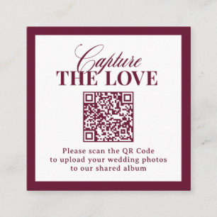 D'accompagnement Classique Luxe Carte de mariage à code QR Captur