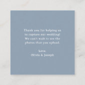 D'accompagnement Classique Luxe | Carte de mariage à code QR Captur (Dos)