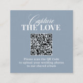 D'accompagnement Classique Luxe | Carte de mariage à code QR Captur (Devant)