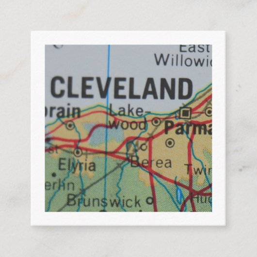 D'accompagnement Cleveland Nous avons déplacé une nouvelle carte d' (Devant)