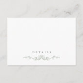D'accompagnement Code QR de la carte d'information de mariage Toile (Dos)