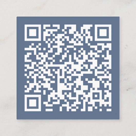 D'accompagnement Code QR Scan pour RSVP Carte Dusty Blue (Dos)
