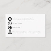 D'accompagnement Coeur tiré à la main merci carte de boîtier (Dos)