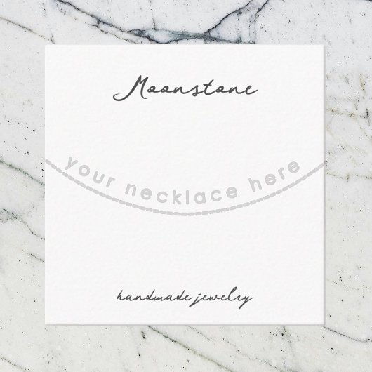 D'accompagnement Collier en pierre de lune artisanale Bijoux carte 