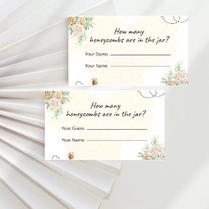D'accompagnement Combien de honeycombes carte de jeu baby shower