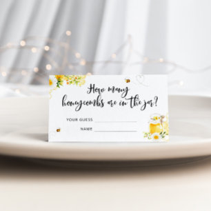 D'accompagnement Combien de honeycombes carte de jeu baby shower