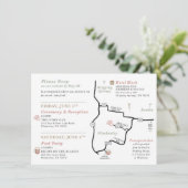 D'accompagnement COMMANDE PERSONNALISÉE - Carte de carte mariage (Debout devant)