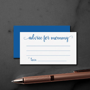 D'accompagnement Conseil bleu simple   Carte de conservation Cerule
