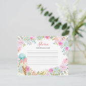 D'accompagnement Conseil Carte Pastel Vanilla Crème glacée Floral (Debout devant)