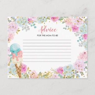 D'accompagnement Conseil Carte Pastel Vanilla Crème glacée Floral