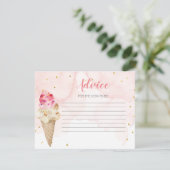 D'accompagnement Conseil Carte Pink crème glacée Fête des mariées (Debout devant)