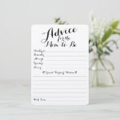 D'accompagnement Conseils et prédictions pour bébé Carte à double f (Debout devant)