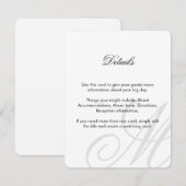 D'accompagnement Cravate noire | Noir Blanc | Insérez carte (Devant / Derrière)