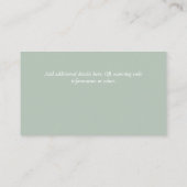 D'accompagnement Créer son propre Carte de visite de code QR - Beau (Dos)