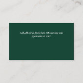 D'accompagnement Créer son propre Carte de visite de code QR - Beau (Dos)