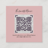 D'accompagnement Créer son propre Carte de visite de code QR - Beau (Devant)