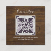 D'accompagnement Créer son propre Carte de visite de code QR - Beau (Devant)