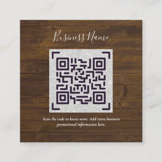 D'accompagnement Créer son propre Carte de visite de code QR - Beau (Devant)