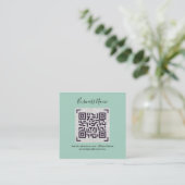 D'accompagnement Créer son propre Carte de visite de code QR - Beau (Debout devant)