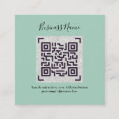 D'accompagnement Créer son propre Carte de visite de code QR - Beau (Devant)