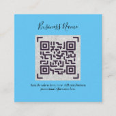 D'accompagnement Créer son propre Carte de visite de code QR - Beau (Devant)