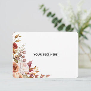 D'accompagnement Créez votre propre carte d'encadrement floral