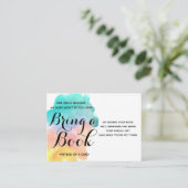 D'accompagnement Cute arc-en-ciel aquarelle bébé apporter une carte (Debout devant)