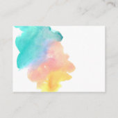 D'accompagnement Cute arc-en-ciel aquarelle bébé apporter une carte (Dos)