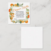 D'accompagnement CUTIE Orange Déchets Raffin carte insert, douche (Devant / Derrière)